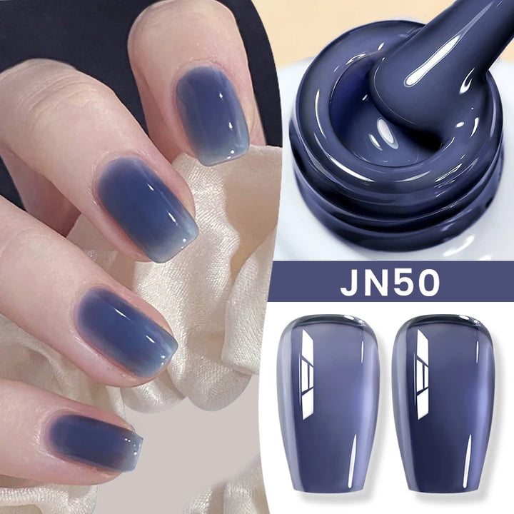 BORN PRETTY 10ml Translucent Jelly Nude Gel Nail Polish Colorful  Varnish Semi Permanent UV LED Nail Art  Manicure Gel