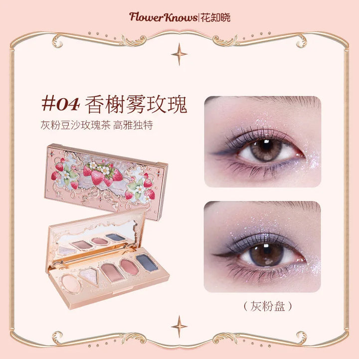 Flower Knows Little Angel Nine Color Eyeshadow Matte Fine Sparkle Pearl Comprehensive Palette