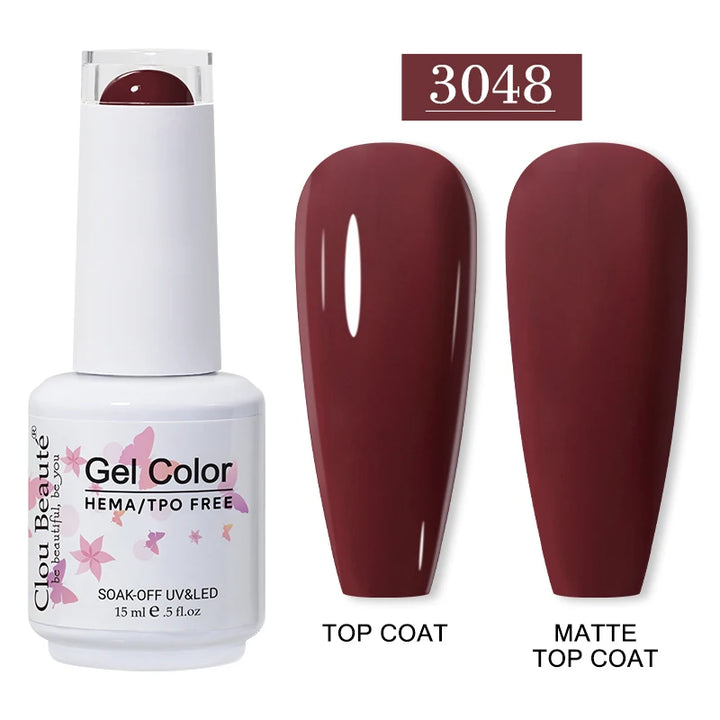 Clou Beaute 15ml HEMA TPO FREE Gel Nail Polish Vernis Semi Permanent UV Nail Art Varnish Lakiery Hybrydowe Manicure Gel Polish