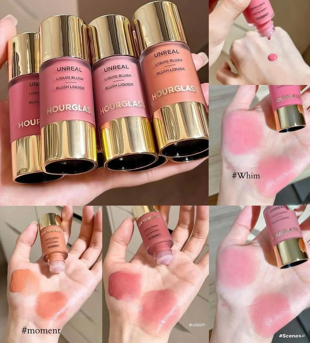 Lasting Natural Liquid Blush 6 Colors Matte Multifunctional Rouge Stick SCENE MOMENT Vision Korean Hourglass Unreal Liquid Blush