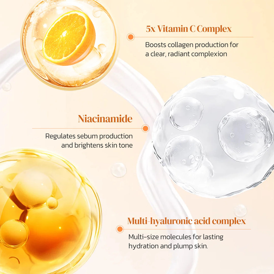 Vitamin C Toner 5X Hydrating Brightens Evens Skin Tone and Boosts Glow Non-Greasy 4.06 Fl Oz
