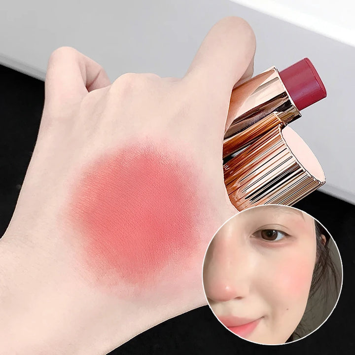 Jelly Blush Stick Multi-use Lip & Cheek Tint Soft Glow Hydrating Glowing Natural Low Saturation Pink Purple Blush Korean Makeup