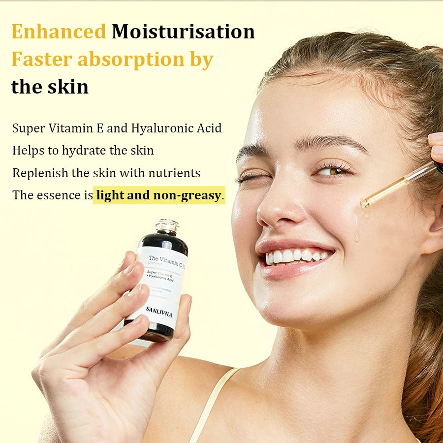 23% Vitamin C Face Serum for Dark Spot Removal and Skin Brightening, Anti-Aging Face Serum, Whitening Formula, Glass Skin Care