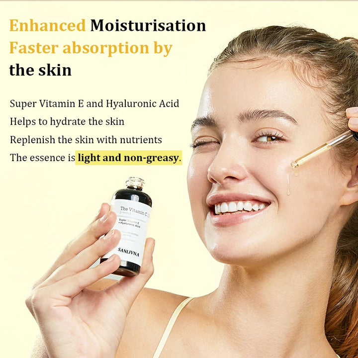 23% Vitamin C Face Serum for Dark Spot Removal and Skin Brightening, Anti-Aging Face Serum, Whitening Formula, Glass Skin Care