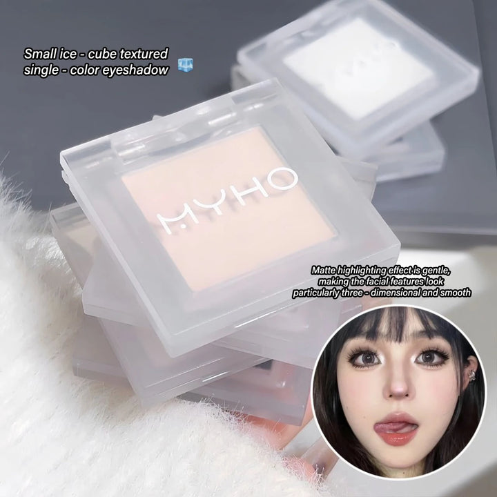 Single Color Matte Eyeshadow Palette, Base Primer Highlighter Smoky Eye Shadow, Face Contour Brightening Makeup Cosmetics