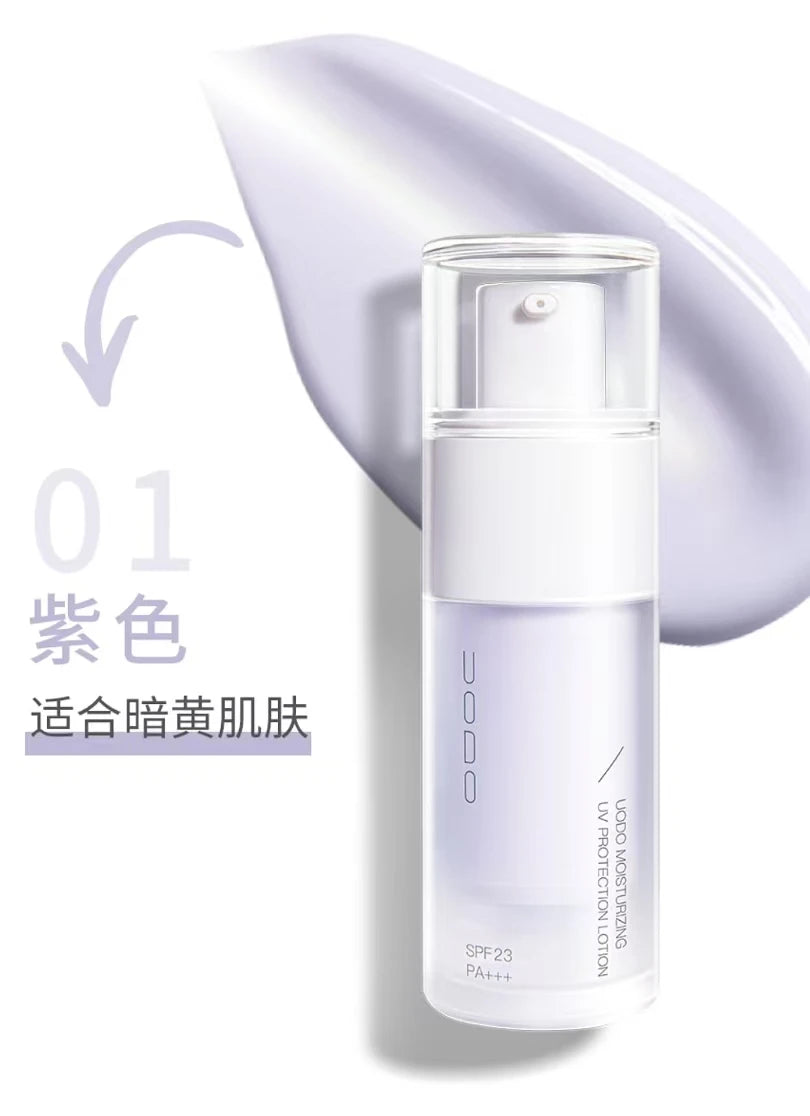 UODO Sunscreen Primer Lotion BB Cream Color Isolation Moisturizing UV Protection SPF 23 Longlasting Brighten Skin Makeup