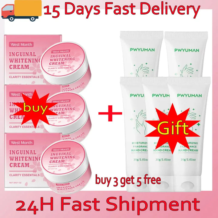 Niacinamide Body Whitening Cream For Underarm Bleaching Armpit Lightening Intimate Area  Moisturizer Korean Skin Care Product