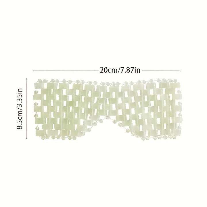 New Jade Facial Eye Mask Gouache Scraper Roller Massager Jade Stone Guasha Cold Therapy Anti Aging Jade Mask Beauty Tool