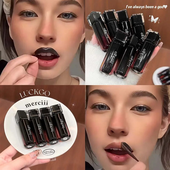 LUCKGO Peelable Lip Stain Matte Korean Waterproof Tear Off Lip Gloss Sweat Resistant Long Lasting Non Transfer Lip Tint Makeup