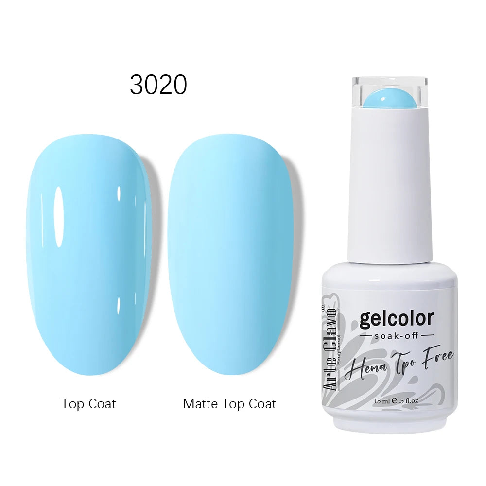 Arte Clavo 15ml HEMA TPO FREE Gel Nail Polish Pink Hybrid Nail Manicure Semi-permanent Enamels Varnish For UV LED Nails Supplies