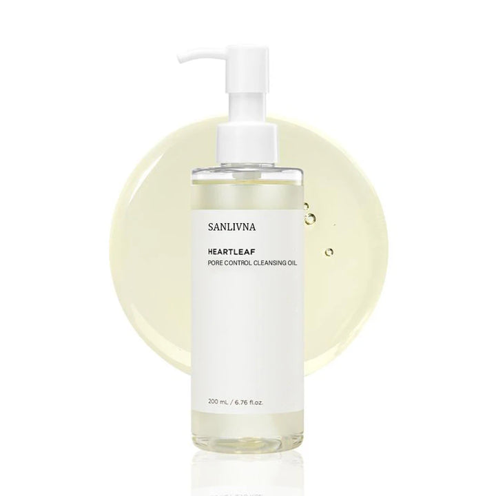Heartleaf Pore Control Cleansing Oil Facial Makeup Remover Moisturizing, Face Cleansing Impurities, Moisturizing Skin