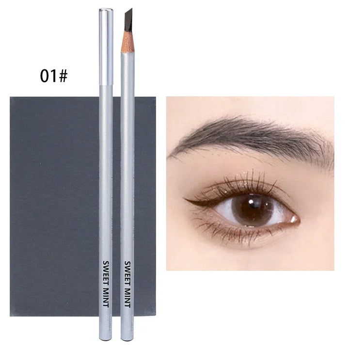 Microblading Eyebrow Pen Makeup Waterproof Lasting Matte Black Brown Non-Smudged Eye Brow Pencil Tint Korean Make Up Cosmetics