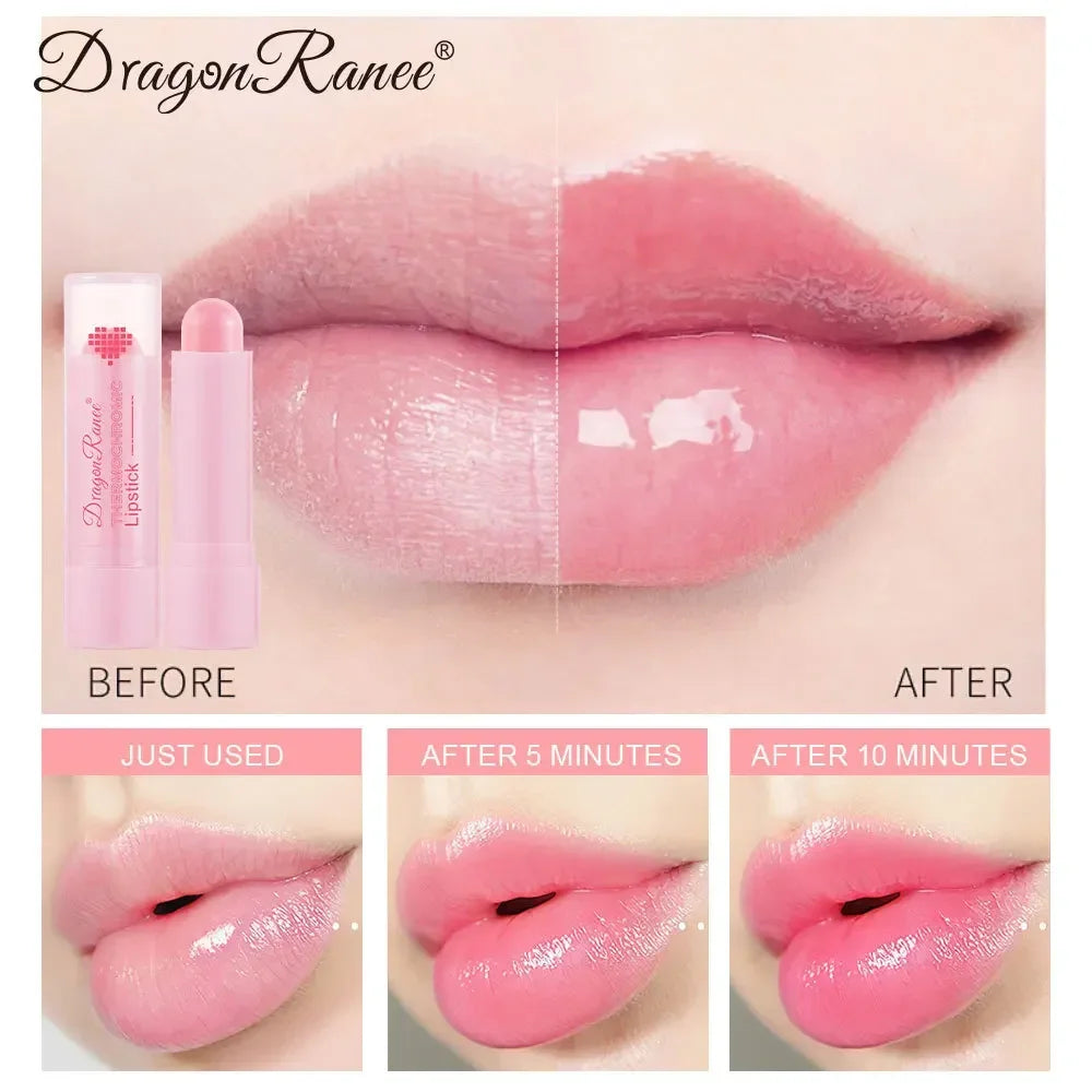 Color Change Lip Balm Natural Makeup Moisturzing Lipstick Temperature Nourishing Shiny Lip Stain Warm Change Lipstick Cosmetics