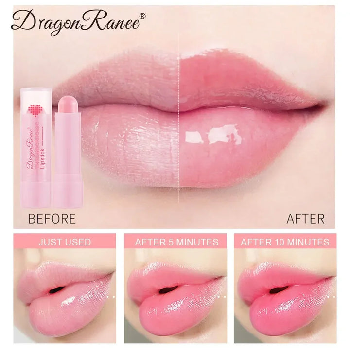 Color Change Lip Balm Natural Makeup Moisturzing Lipstick Temperature Nourishing Shiny Lip Stain Warm Change Lipstick Cosmetics