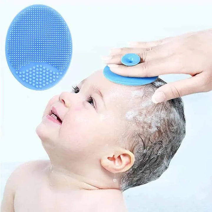 Baby Hair Brush Kids Shower Brush Head Hair Wash Massage Brushes Silicone Shampoo Brush for Infant Bathing Baby Bath Accessories