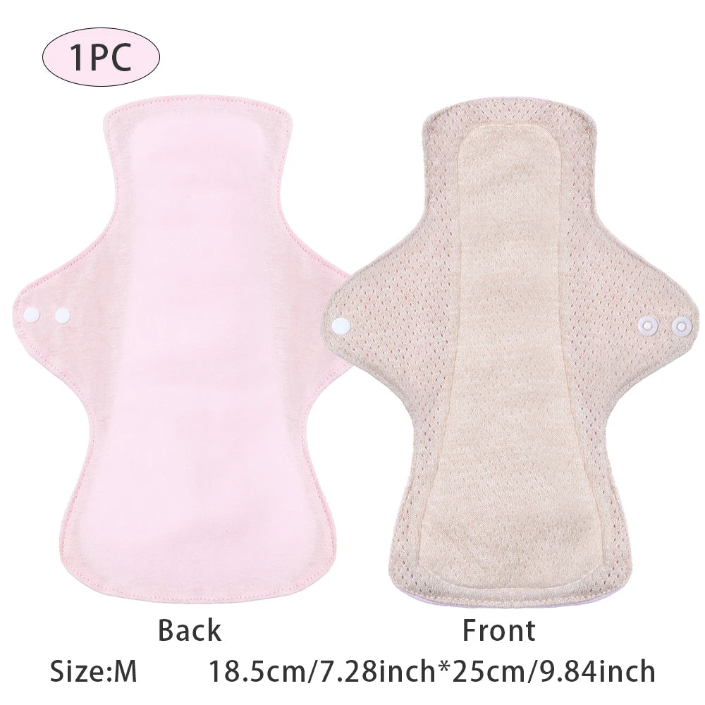 BIAI 1PC Colored Cotton Sanitary Pads Washable Reusable Nursing Pads Highly Absorbent and Breathable Auntie Towel Women Gift