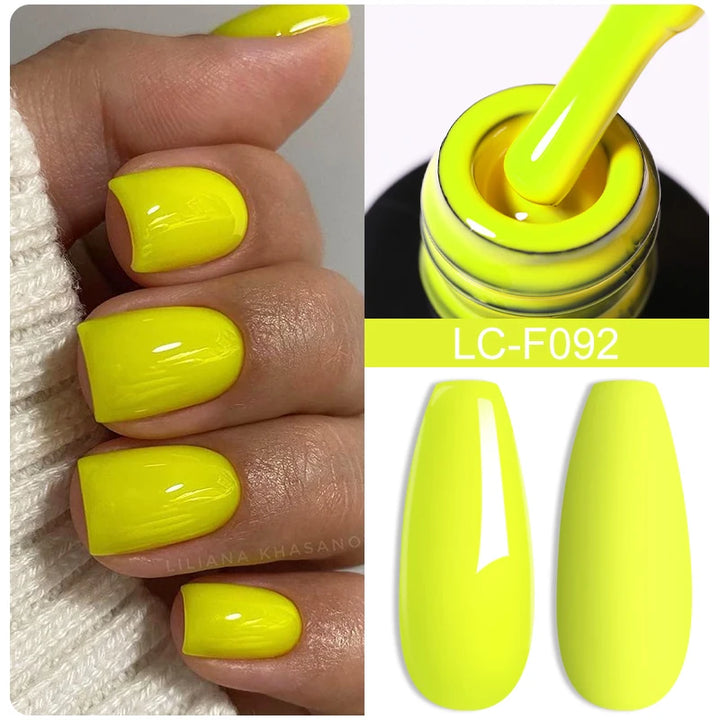 LILYCUTE 7ML Pink Glitter Nail Gel Polish Nude Natural Long Lasting Manicure Soak Off UV LED Nail Art Base Top Coat Gel Varnish