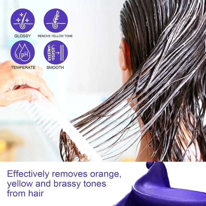 Get Gorgeous Hairs with Keratin Purple Hair Mask - Repair and Nourish Hair Mask for Dry & Damaged Hair Treatment 100ml