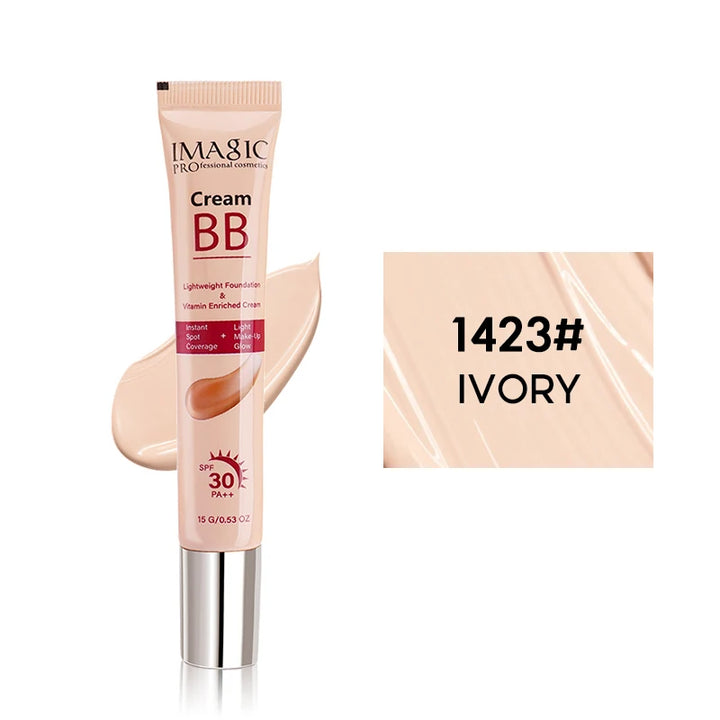 IMAGIC Lightweight Foundation BB Cream Sunscreen Smooth Coverage SPF30 PA++ Long Lasting Light Makeup Glow FA-142 15g