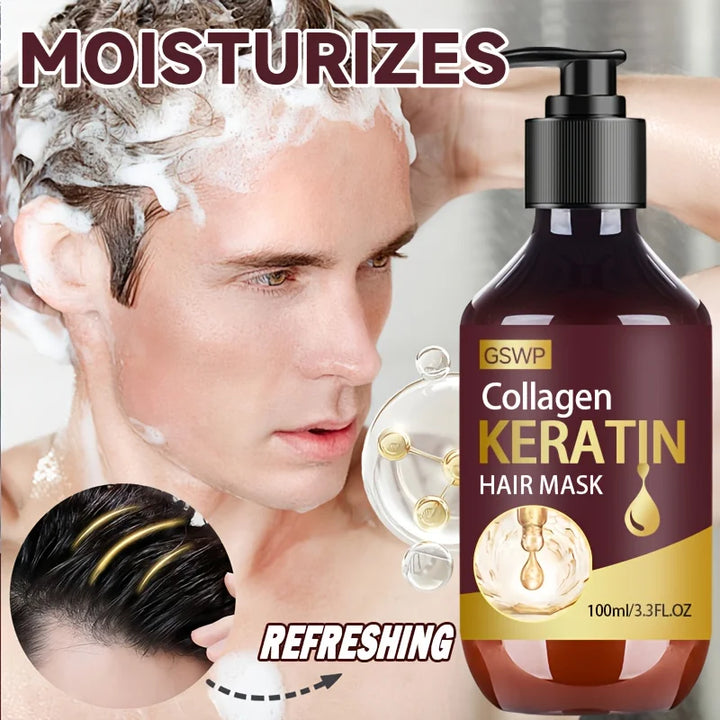 GSWP Collagen Keratin Hair Mask, Suitable for Dry Hair Moisturizing, Thermal Protection, 7in 1 Hair Mask, 100/200mL