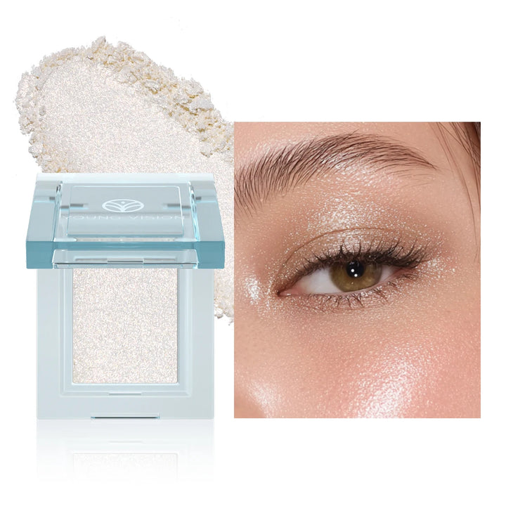 5-Color Creamy Highlighter  Palette - Soft Putty Texture, Intense Shimmer & Glitter, Long-Lasting