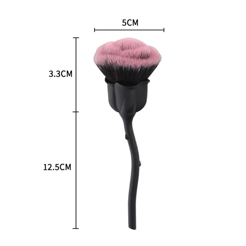 Rose-shaped Soft Brush For Manicure Nail Art Dust Brush Nail Dust Brush Gel Polish Dust Cleaning Nail Brushes Tool Nail Supplies