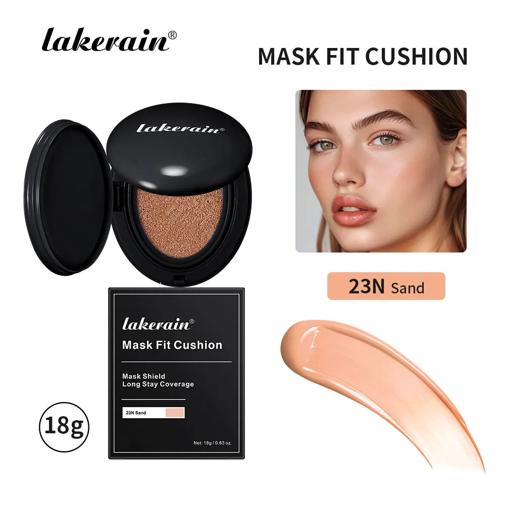 Semi-matte CC Cream Cushion Natural Concealer Whitening Long-lasting Creamy Texture Foundation Face Base Makeup Cosmetics