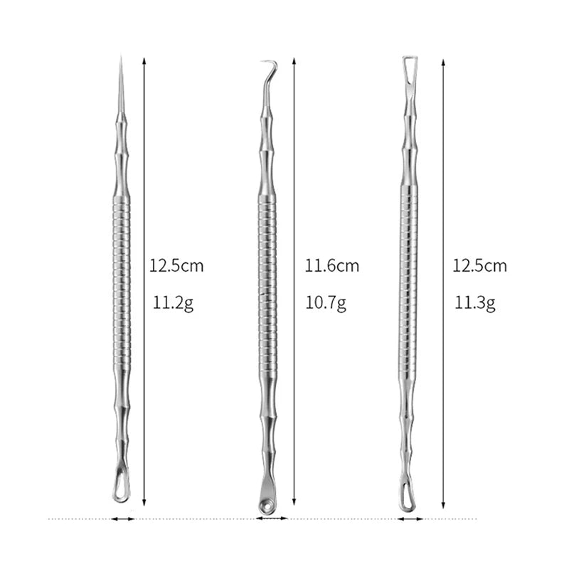 New German Acne Blackhead Removal Needles Pimples Blackhead Clip Tweezers Beauty Artifact Blemish Extractor Remover Needle Tool