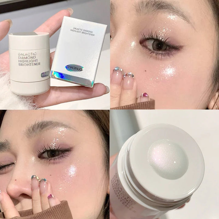 Pearlescent Diamond Liquid Highlighter Sparkle Full Body Shimmer Facial Contour Brighten Face Makeup Glitter Highlighting Liquid