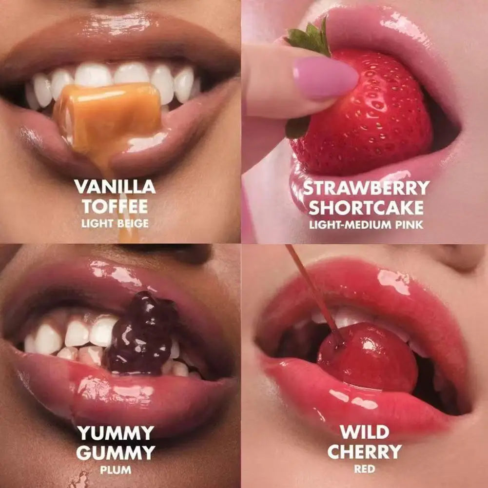 ELF Colorful Lip Gloss Multicolor Lip Gloss Oil Hydrating Tinted Lip Balm Plump Moisturizing Lip Glaze Essence Gel Oil Makeup