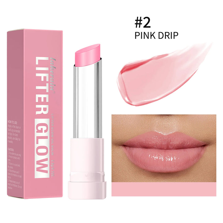 Lifter Glaze Oil Lip Balm with Hyaluronic Acid and Hydrating Oil Blend Lip Balm with 24HRs of Smooth Moisturizing Pink
