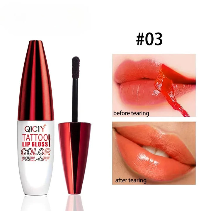 Peel-off Lipgloss Matte Natural Mist Lip Tinted Waterproof  Long Lasting Lipstick Makeup Tear Contour Stain Cosmetic