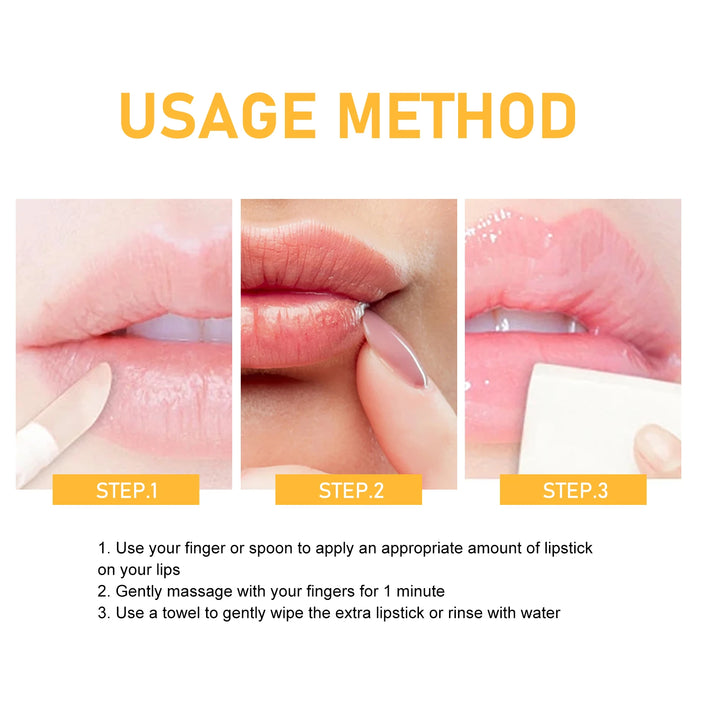 EELHOE Pink Lips Scrub Exfoliator Dead Skin Removal Lightening Fade Lip Lines Anti Dryness Moisturizing Makeup Lip Care Products