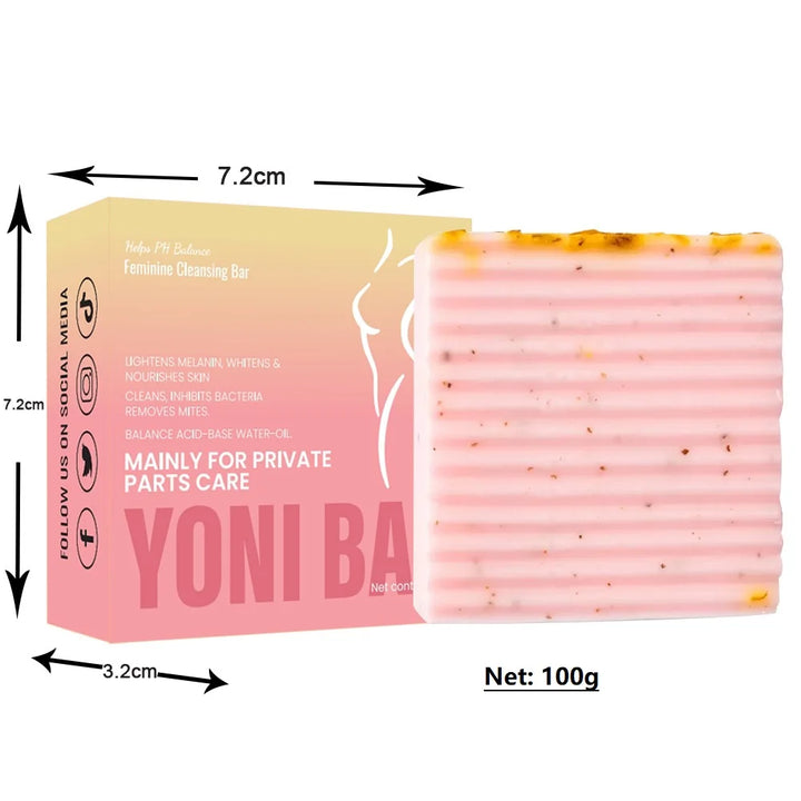 100g Yoni Soap for Cleansing Vaginal Care Ph Balance Strawberry Remove Odor Deep Female Private Parts Handmade Soap