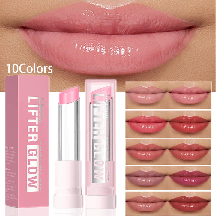 Lifter Glaze Oil Lip Balm with Hyaluronic Acid and Hydrating Oil Blend Lip Balm with 24HRs of Smooth Moisturizing Pink