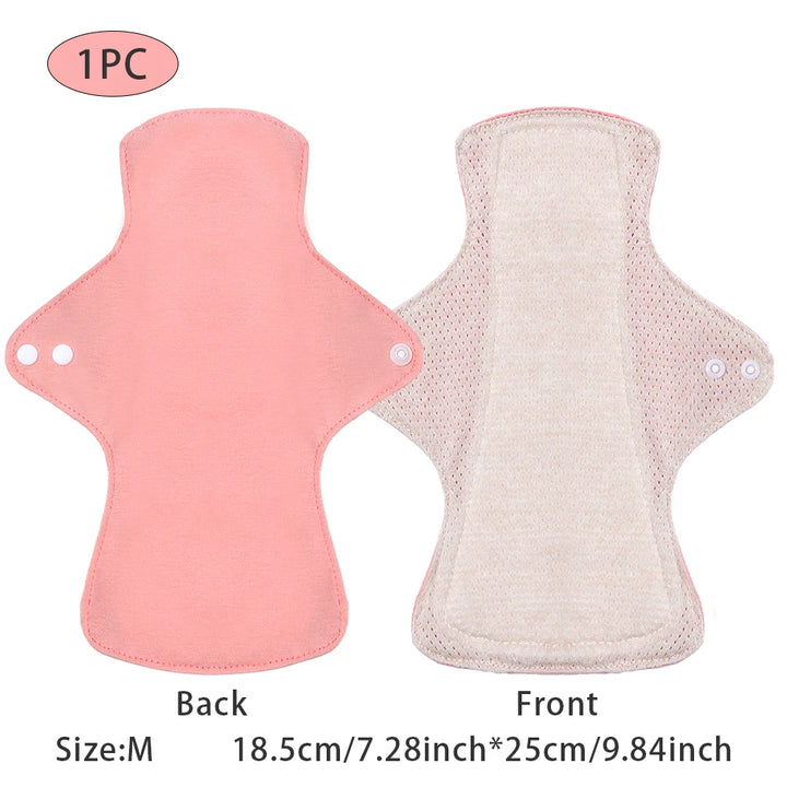 BIAI 1PC Colored Cotton Sanitary Pads Washable Reusable Nursing Pads Highly Absorbent and Breathable Auntie Towel Women Gift
