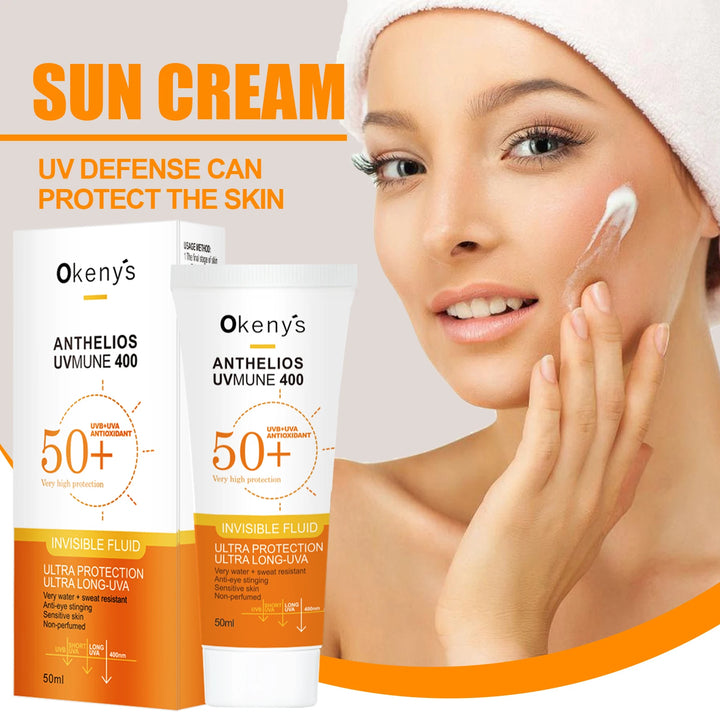 Original 50ml Face Sunscreen Ultra SPF50+ Body Sunscreen Anti-Imperfection Anti-Shine Invisible Fluid Sunscreen