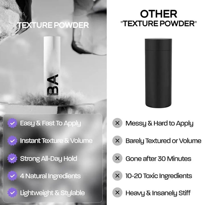 Long-Lasting Sea Salt Hair Spray for Men Women, Adds Instant Texture Volume Fluffy Wave Styling Powder for Perfect Looks