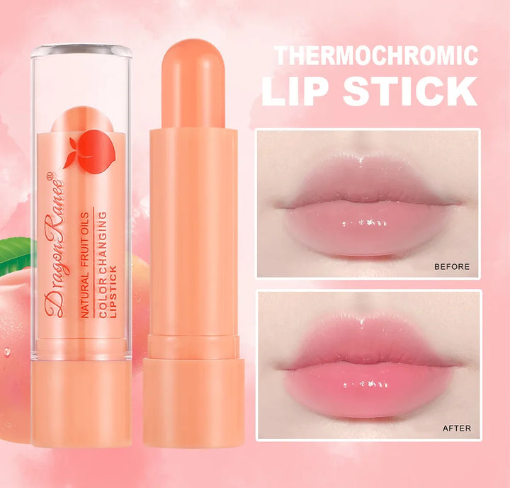 Moisturizing Peach Orange Color Changing Lipstick Long Lasting Nutritious Lip Balm Temperature Change Lip Stain Tint Cosmetics