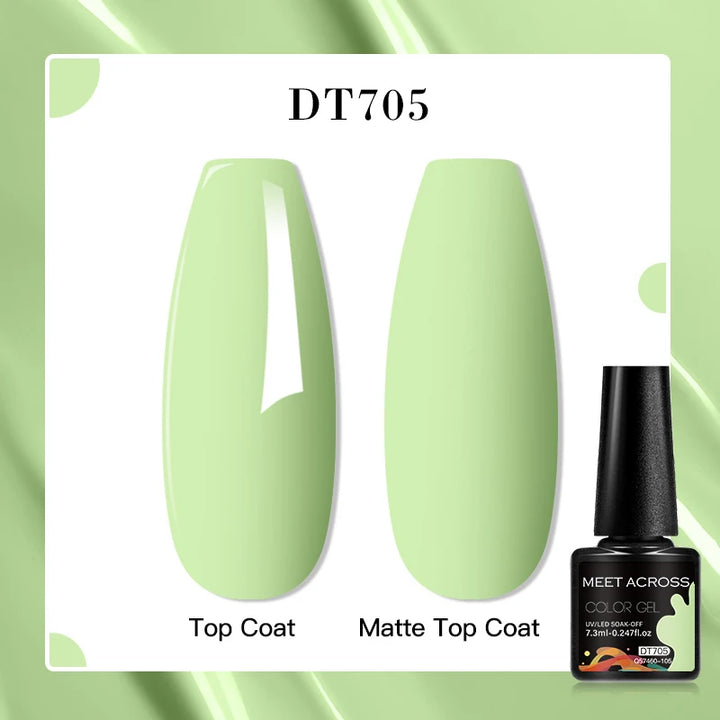 MEET ACROSS 7ml Porcelain White Cat Eye Gel Polish Holographic Glitter Magnetic Galactic Effect Gel Nail Polish Soak Off UV Gel