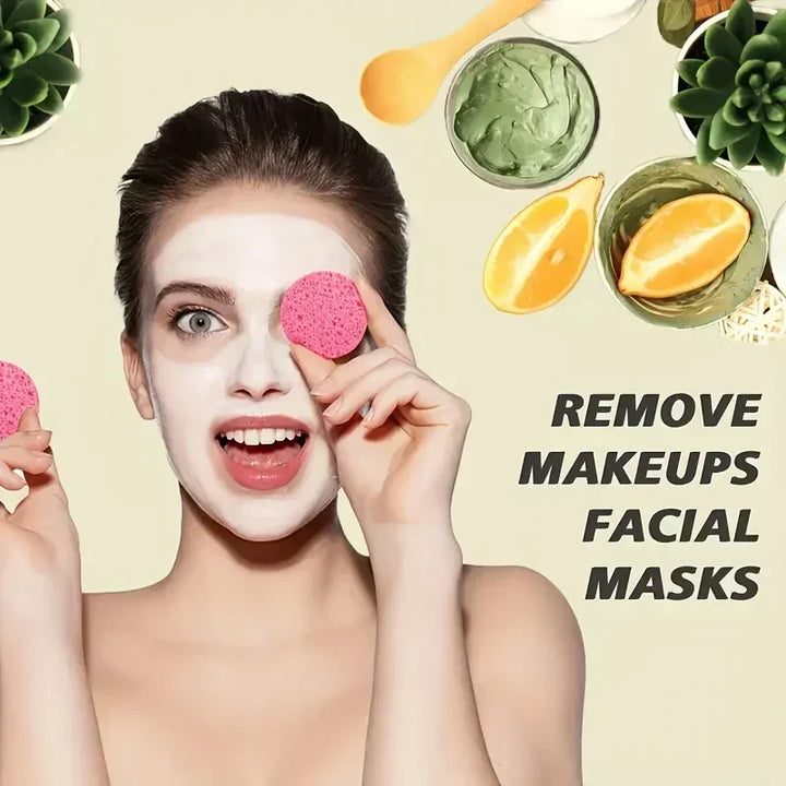 50/20/10PCS Compressed Facial Sponge Cosmetic Hydrotherapy Sponge Suitable for Daily Cleansing, Makeup Removal, and Exfoliation