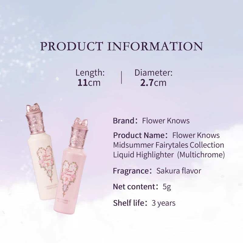 Flowerknows Midsummer Fairytales Collection Liquid Highlighter（Multichrome）