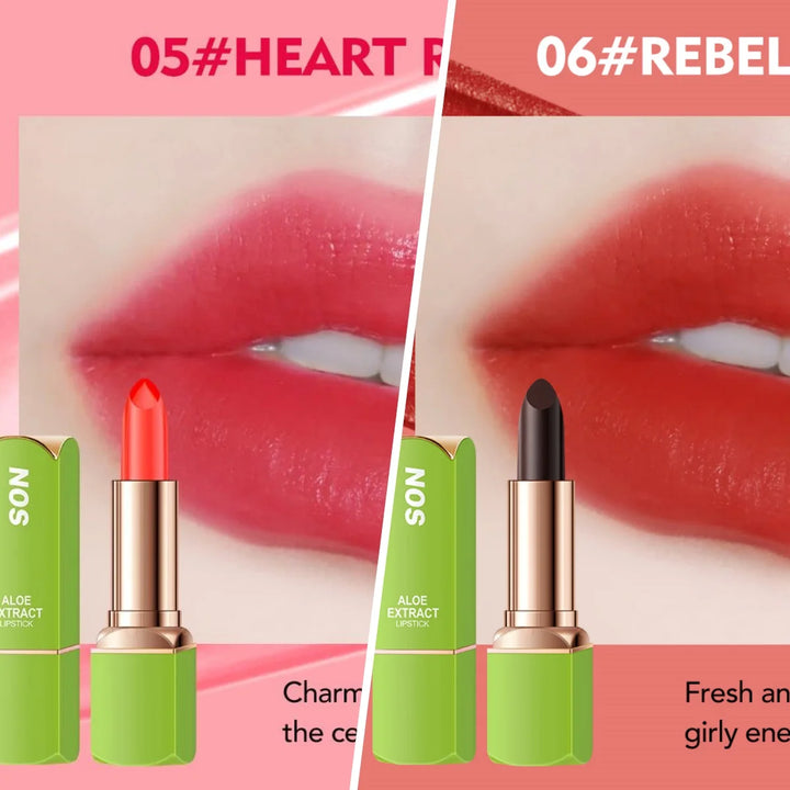 Aloe Vera Lipstick Color Changing – Hydrating PH Lip Balm Stick, Smudge-Resistant Long Wear, Moisturizing Natural Tint Lip Care