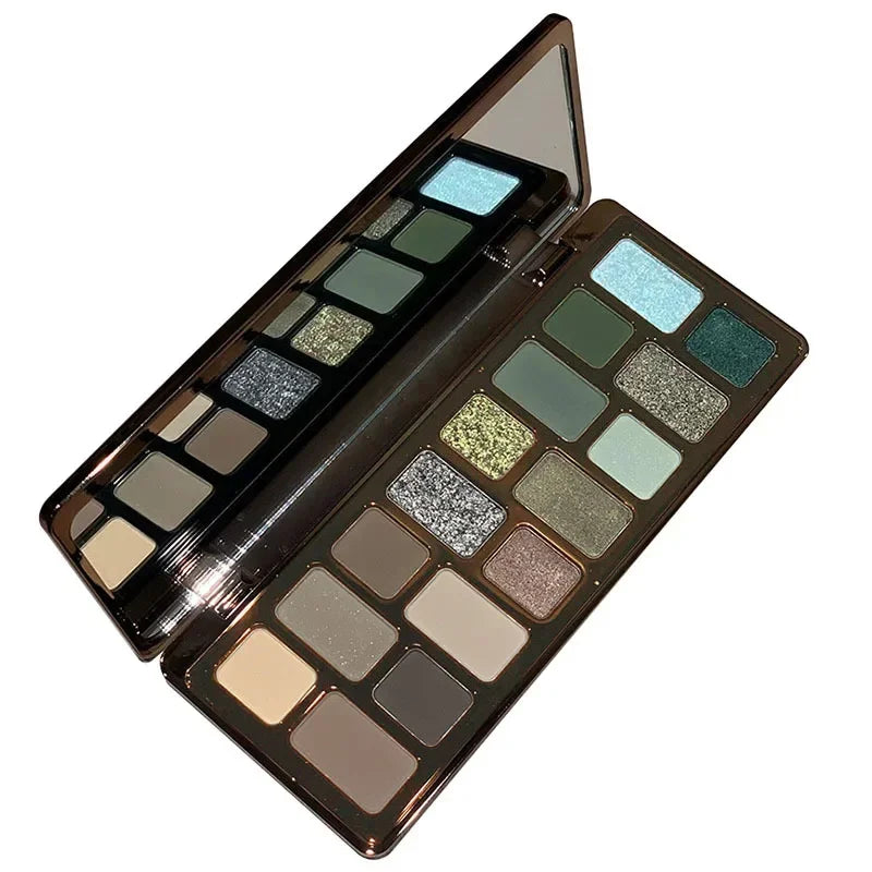 16Color Eyeshadow Palette Impromptu Stealing Ambition Shades Blue Green Earth Tones Gray - Creative Beauty Makeup Powder Palette