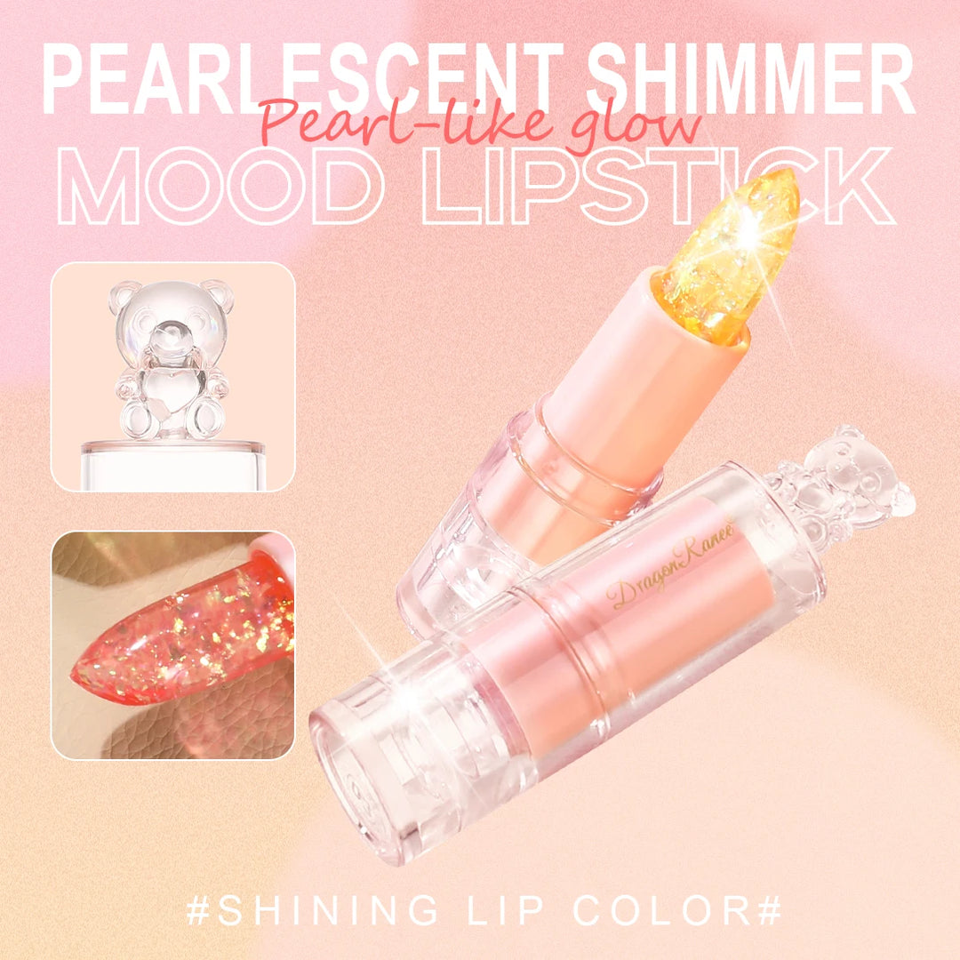 Lipstick That Is Moisturizing, Non-Sticky, Long-Lasting, Hydrating, and Color-Changing with a Fine Shimmer, Waterproof, and Non-Transferable