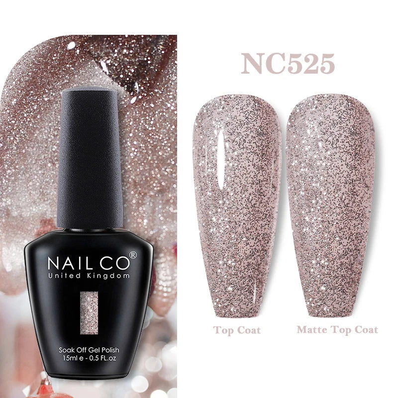 NAILCO 131Colors Vernis Semi Permanent UV Varnish Gel Nail Polish Nails Art Gel Manicure TOP BASE Varnish Hybrid
