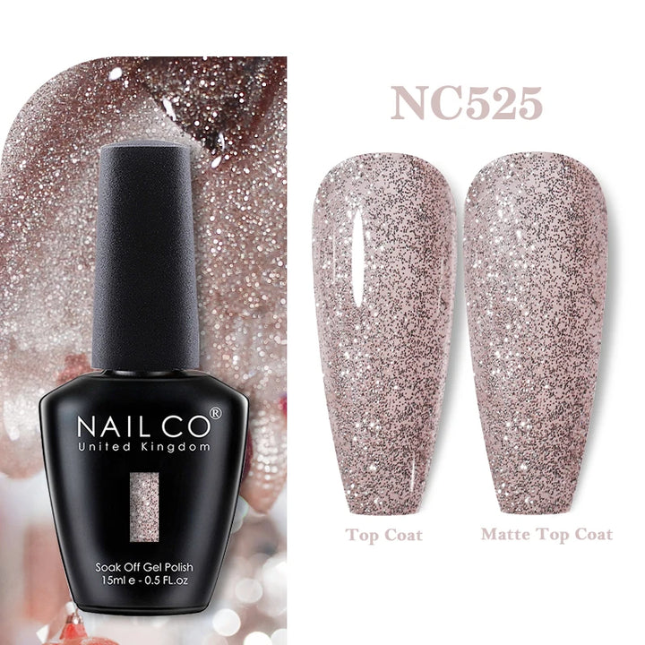 NAILCO 131Colors Vernis Semi Permanent UV Varnish Gel Nail Polish Nails Art Gel Manicure TOP BASE Varnish Hybrid