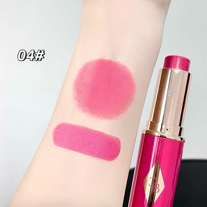 Jelly Blush Stick Multi-use Lip & Cheek Tint Soft Glow Hydrating Glowing Natural Low Saturation Pink Purple Blush Korean Makeup