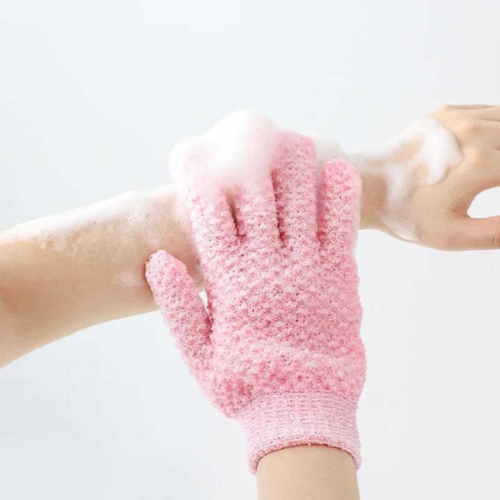 3272 Gloves Body Brush Take A Shower In 1 Minute Exfoliating Scrub Foot Scrubber Cath Sponge High-Elastic Five-Finger Bath Towel