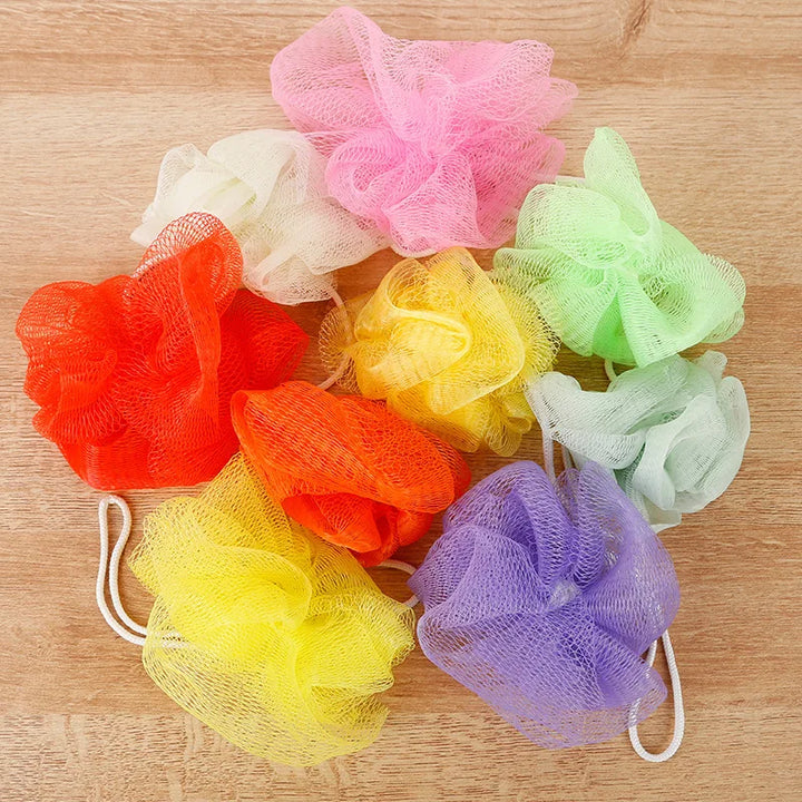 10Pc Color Random Bath Shower Soap Bubble Body Wash Exfoliate Puff Sponge Mesh Net Ball Bath Brushes Random Color Wholesale